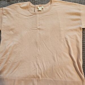 Cynthia Rowley Peach Short Sleeve Sweater Size 1X